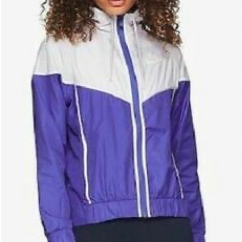 Nike purple/silver windbreaker